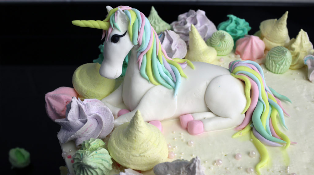 orchideli-Tort urodzinowy z jednorożcem - unicorn cake