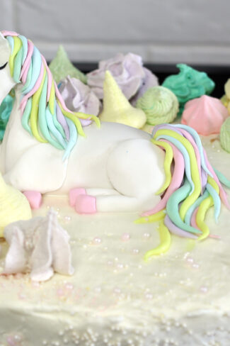 orchideli-Tort urodzinowy z jednorożcem - unicorn cake