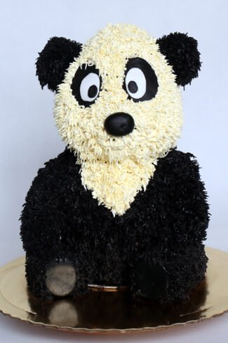 Tort panda miś orchideli tort urodzinowy dla dziecka na roczek