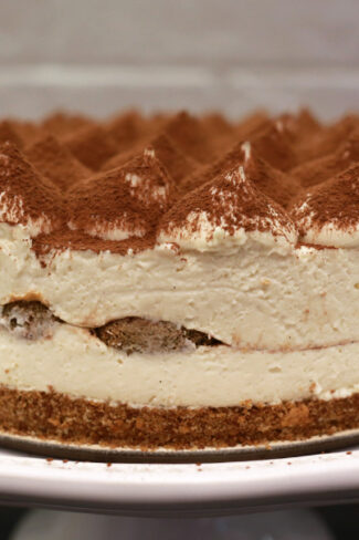 orchideli, przepis na tort tiramisu bez pieczenia, ciasto na lato, szybki tort , tort kawowy