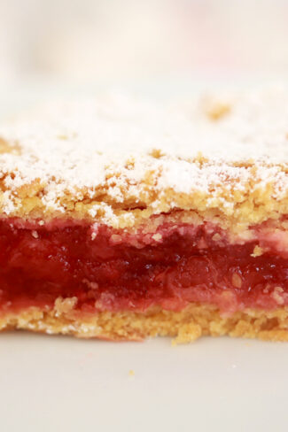 orchideli, przepis na szarlotkę malinową, z malinami