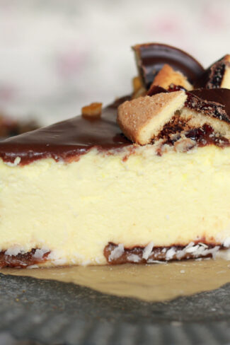 orchideli, przepis na sernik na delicjach i kwaśnej śmietanie