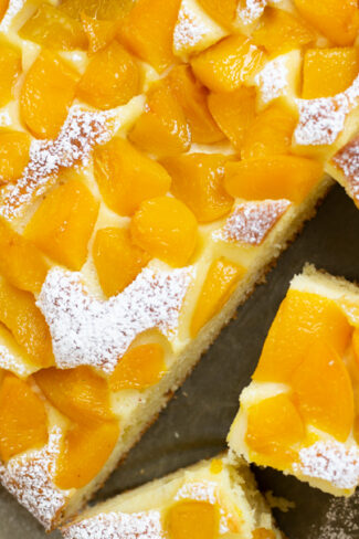 orchideli, przepis na szybkie ciasto jogurtowe z brzoskwiniami, szybki przepis, proste ciasto