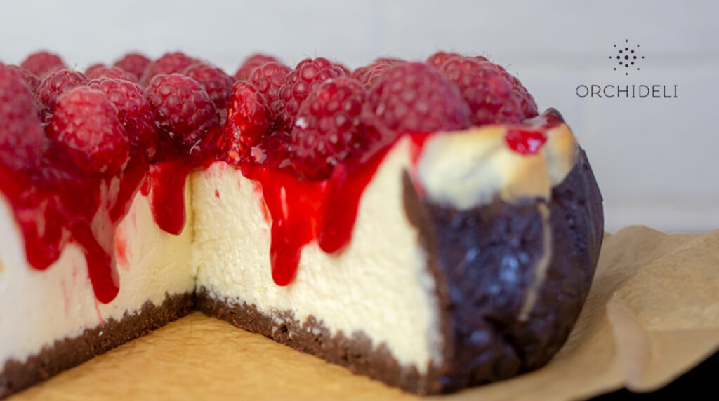 orchideli przepis na prosty sernik z polewą malinową 