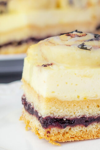 przepis na sernik mediolański orchideli, sernik z roladkami