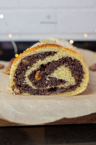 rolada makowa drożdżowa, przepisna makowiec zawijany orchideli