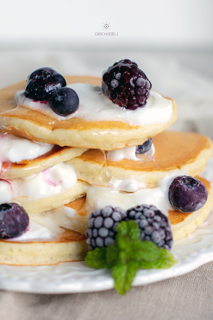 przepis na puszyste pancakes orchideli