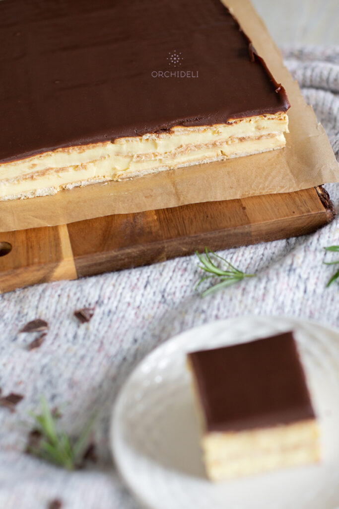 prosty przepis na ciasto bez pieczenia czekoladowa eklerka orchideli