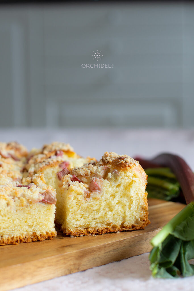 orchideli przepis na drożdżówkę z rabarbarem 