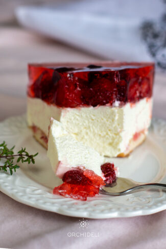 sernik na zimno z truskawkami przepis orchideli