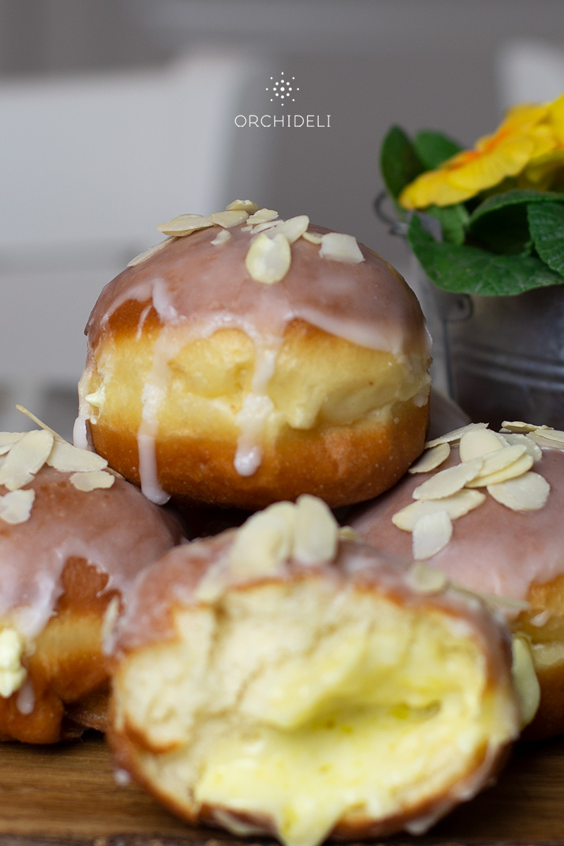 pączki z kremem cytrynowym przepis orchideli