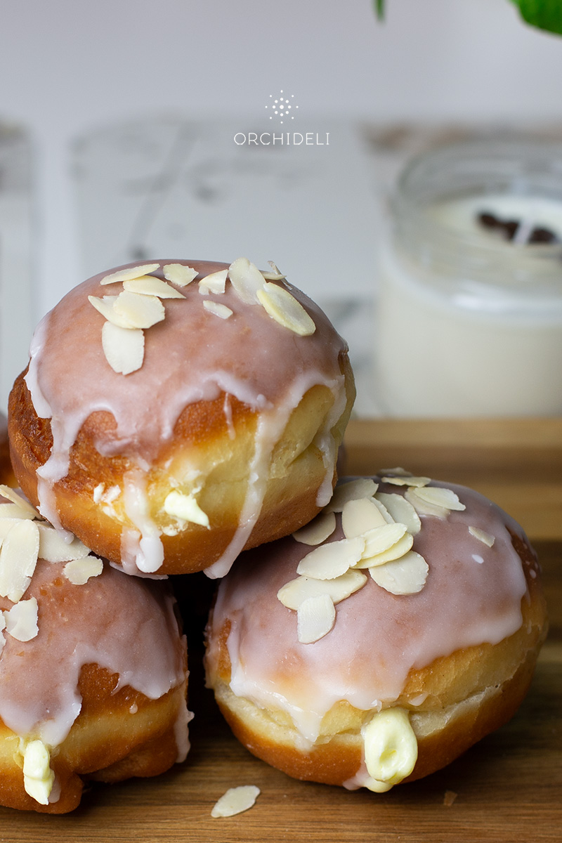 prosty przepis na pączki z kremem cytrynowym orchideli