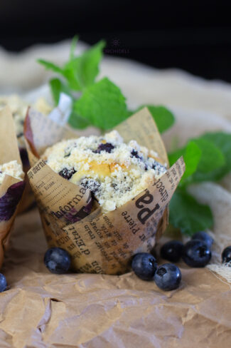 muffiny z borówkami, przepis na muffiny Orchideli