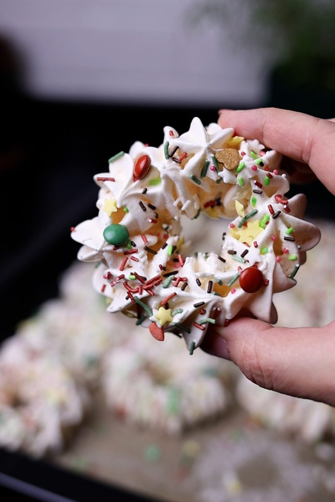 przepis na choinki bezowe Orchideli