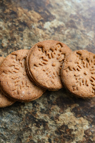 przepis na proste kruche ciasteczka orzechowe Orchideli