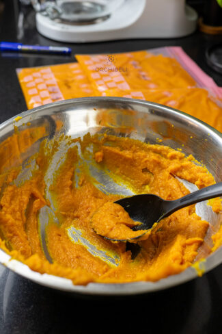 przepis na puree z dyni, jak zrobić pure z dyni na zimę Orchideli