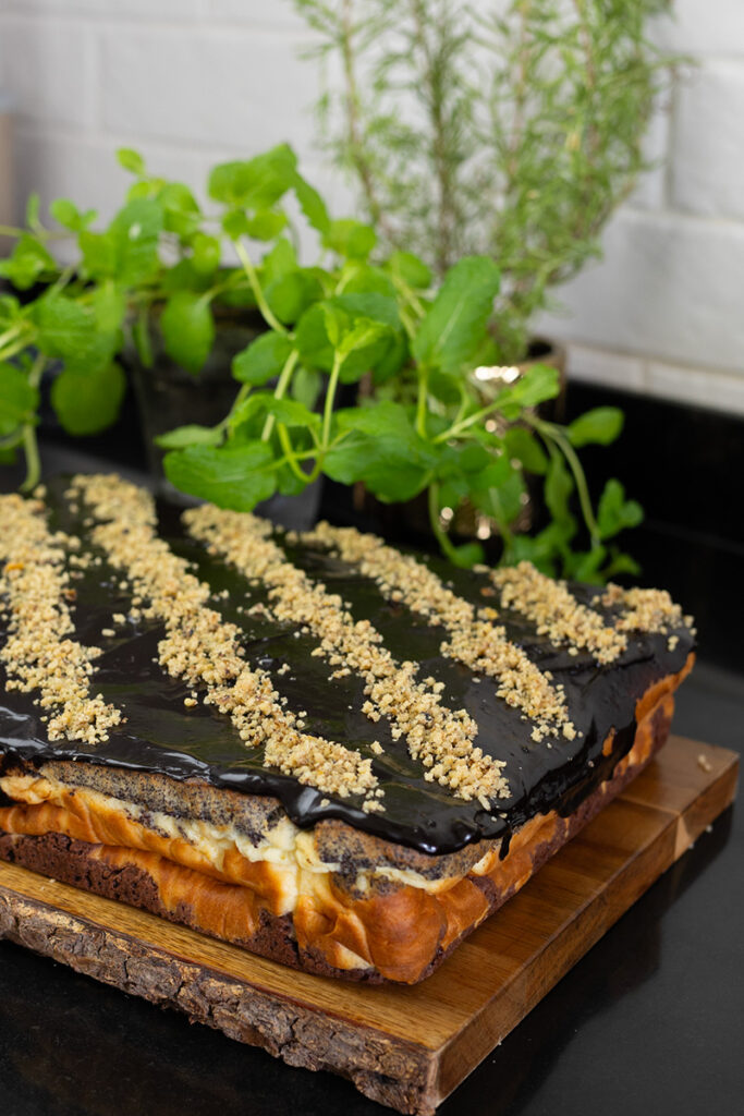 przepis na seromakowiec na kruchym spodzie, na boże narodzenie Orchideli