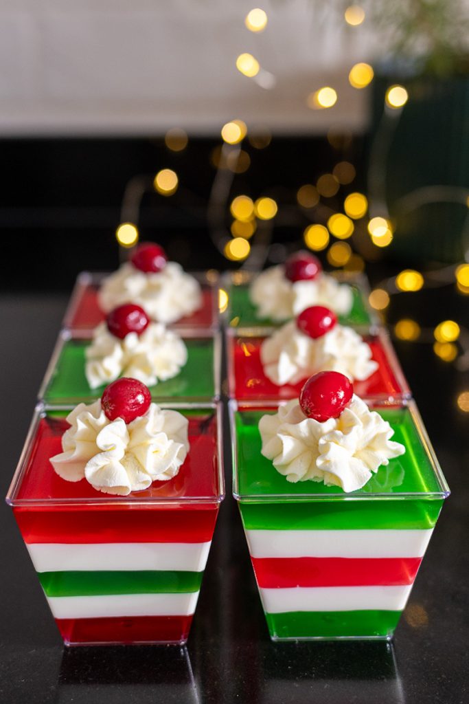 przepis na świąteczny deserek z galaretką Orchideli