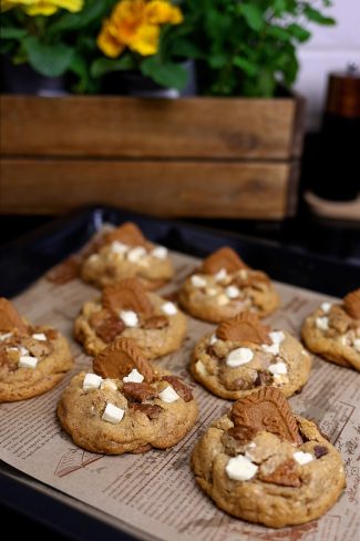 przepis na ciasteczka lotus biscoff, american cookies Orchideli